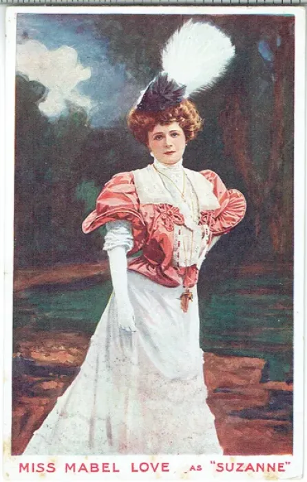 Framed Print : Mabel Love as Suzanne Framed Print : Mabel Love as Suzanne