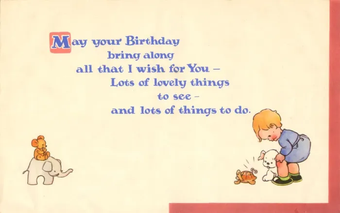 Framed Print : Mabel Lucie Attwell, birthday card, age 2 Framed Print : Mabel Lucie Attwell, birthday card, age 2