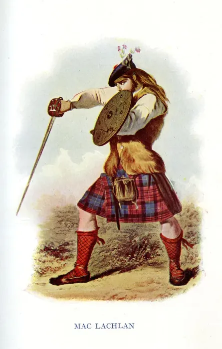 Framed Print : Mac Lachlan, Traditional Scottish Clan Costume Framed Print : Mac Lachlan, Traditional Scottish Clan Costume