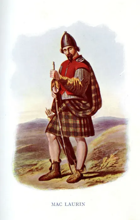 Framed Print : Mac Laurin, Traditional Scottish Clan Costume Framed Print : Mac Laurin, Traditional Scottish Clan Costume