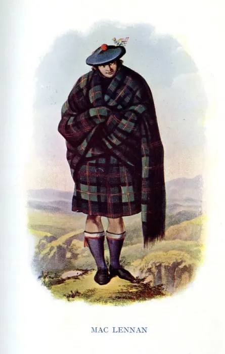 Framed Print : Mac Lennan, Traditional Scottish Clan Costume Framed Print : Mac Lennan, Traditional Scottish Clan Costume