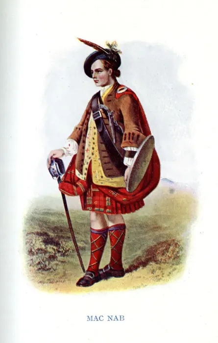 Framed Print : Mac Nab, Traditional Scottish Clan Costume Framed Print : Mac Nab, Traditional Scottish Clan Costume