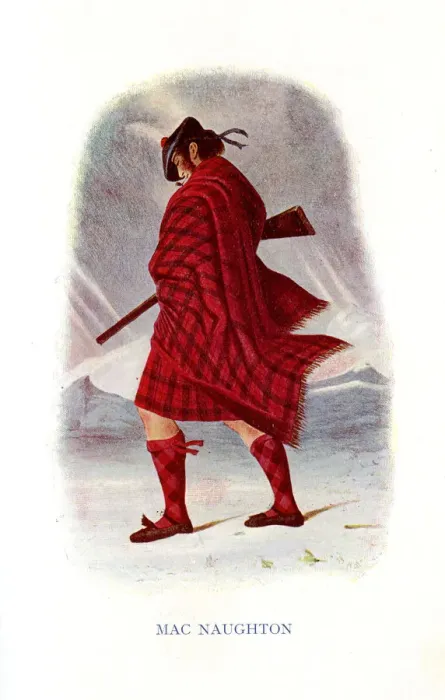 Framed Print : Mac Naughton, Traditional Scottish Clan Costume Framed Print : Mac Naughton, Traditional Scottish Clan Costume
