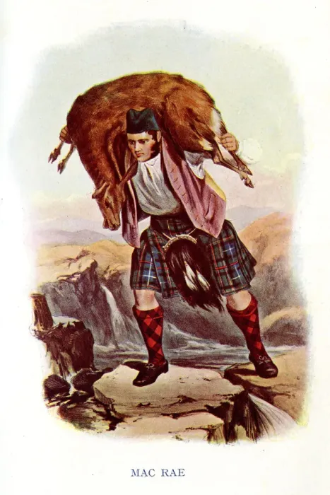 Framed Print : Mac Rae, Traditional Scottish Clan Costume Framed Print : Mac Rae, Traditional Scottish Clan Costume