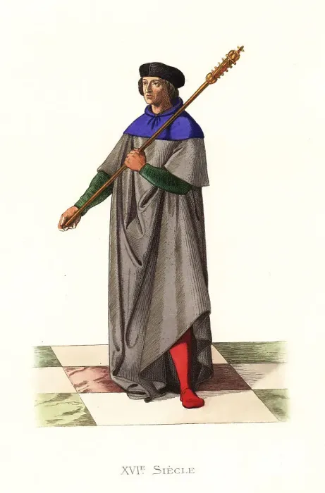 Framed Print : Mace bearer to King Louis XII of France, 16th century Framed Print : Mace bearer to King Louis XII of France, 16th century