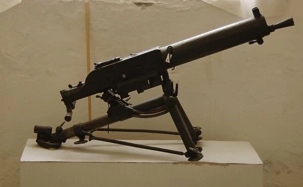 Machine gun. Military Museum of the Citadel. Gjirokaster. Re