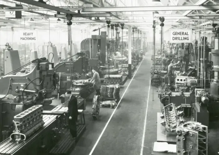 Framed Print : Machine shop, Deltic production Framed Print : Machine shop, Deltic production