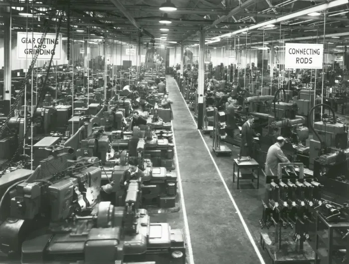 Framed Print : Machine shop, Deltic production Framed Print : Machine shop, Deltic production