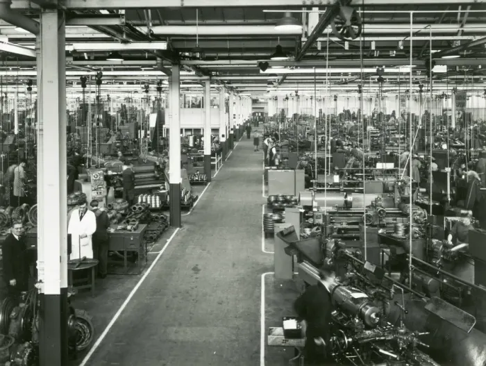 Framed Print : Machine shop, Deltic production Framed Print : Machine shop, Deltic production