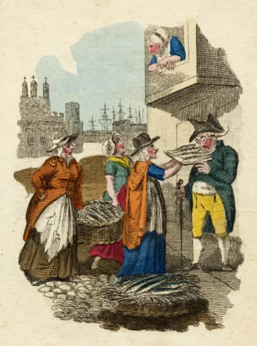 Framed Print : Mackerel / Cries of London Framed Print : Mackerel / Cries of London