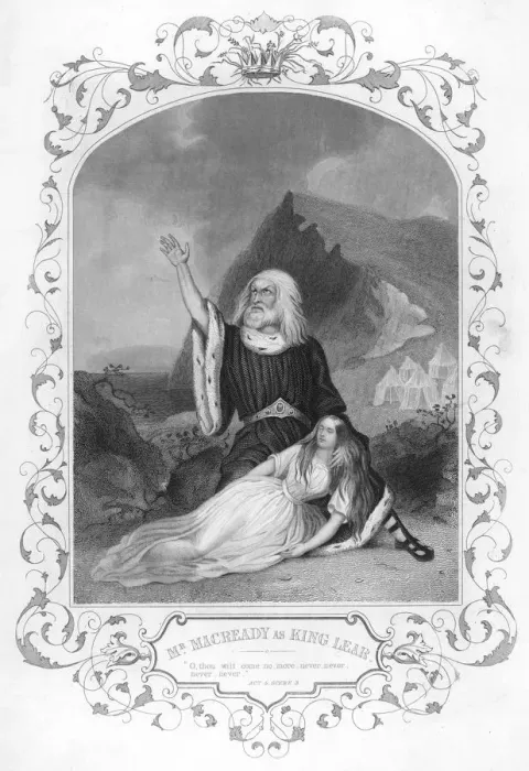 Framed Print : MACREADY  /  LEAR  /  ACT 5 SC 3
