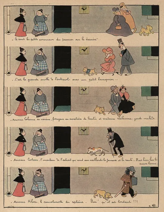Framed Print : Madame Blondeau's Tenants Framed Print : Madame Blondeau's Tenants