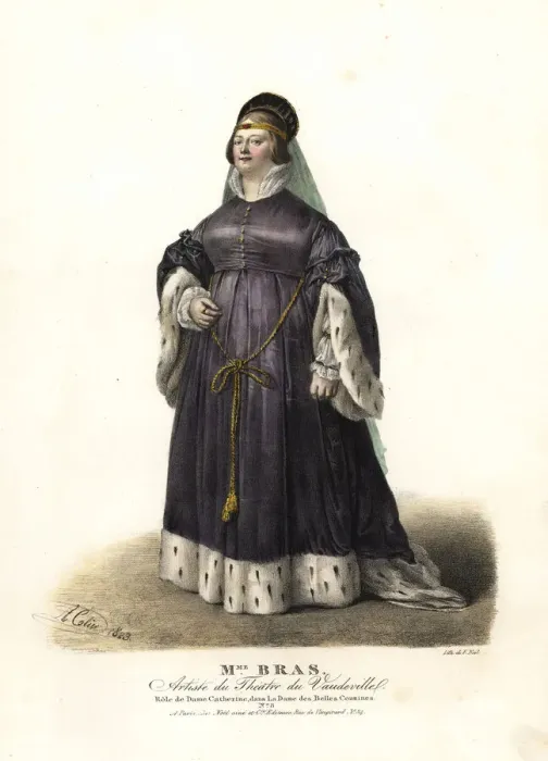 Framed Print : Madame Bras as Dame Catherine in La Dame les Framed Print : Madame Bras as Dame Catherine in La Dame les