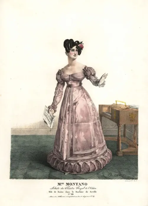 Framed Print : Madame Montano as Rosine in the opera Le Barbier de Seville Framed Print : Madame Montano as Rosine in the opera Le Barbier de Seville