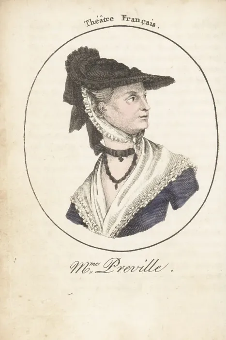 Framed Print : Madame Préville, French stage actress, 18th century Framed Print : Madame Préville, French stage actress, 18th century