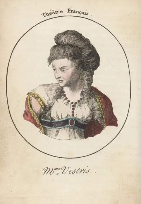 Framed Print : Madame Vestris, French actress, 1743-1804 Framed Print : Madame Vestris, French actress, 1743-1804