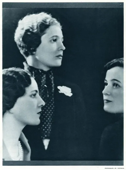 Framed Print : Madame Yevonde portrait of the Goddard daughters Framed Print : Madame Yevonde portrait of the Goddard daughters