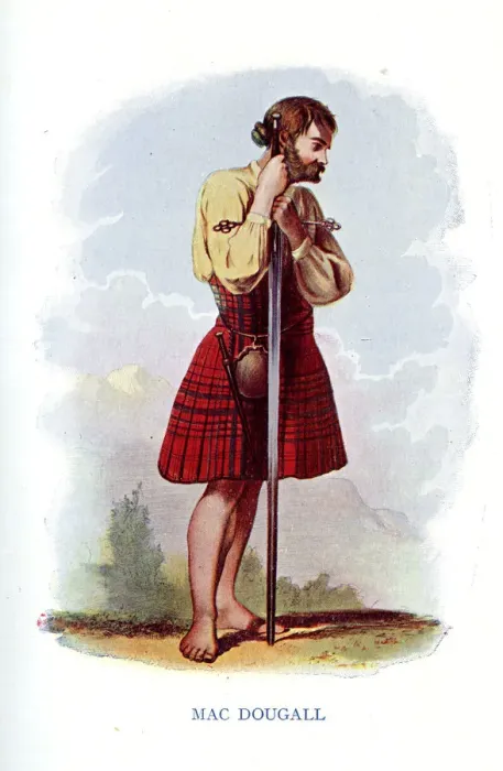 Framed Print : Madc Dougall, Traditional Scottish Clan Costume Framed Print : Madc Dougall, Traditional Scottish Clan Costume