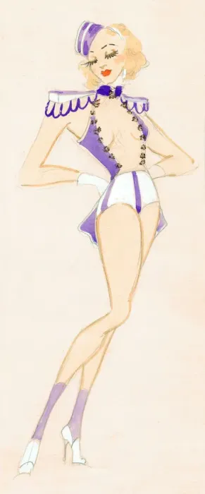 Framed Print : Maddie - Murrays Cabaret Club costume design Framed Print : Maddie - Murrays Cabaret Club costume design