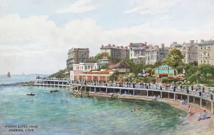 Framed Print : Madeira Cove, Weston-super-Mare, Somerset Framed Print : Madeira Cove, Weston-super-Mare, Somerset