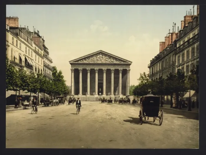 Framed Print : The Madeleine, and rue Royale, Paris, France Framed Print : The Madeleine, and rue Royale, Paris, France