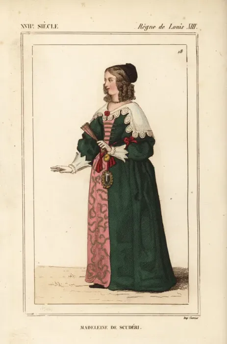 Framed Print : Madeleine de Scuderi, French writer, 1607-1701 Framed Print : Madeleine de Scuderi, French writer, 1607-1701