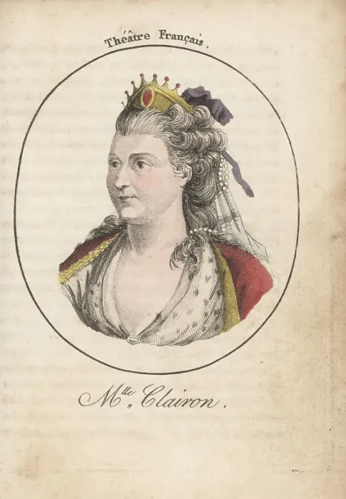 Framed Print : Mademoiselle Clairon, French actress, 1723-1803 Framed Print : Mademoiselle Clairon, French actress, 1723-1803