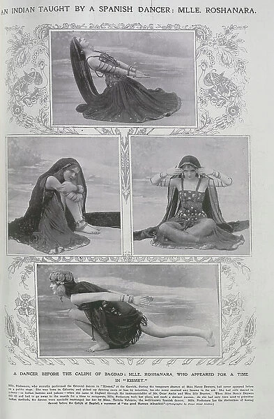 Mademoiselle Roshanara, theatrical portraits in dance poses