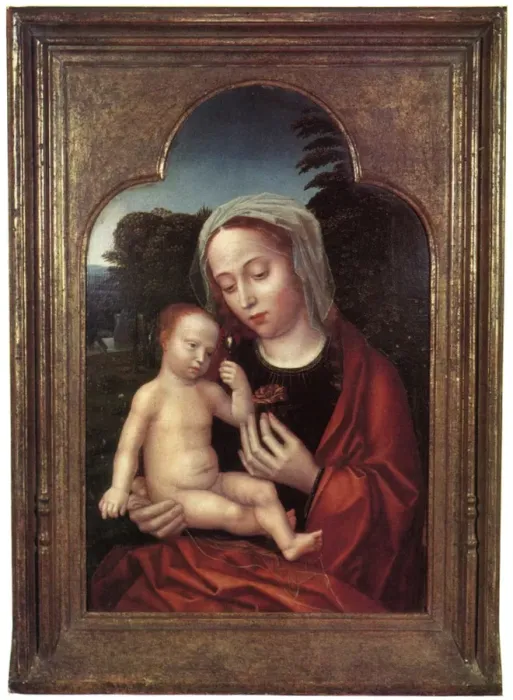 Framed Print : Madonna and Child by Adriaen Isenbrant Framed Print : Madonna and Child by Adriaen Isenbrant