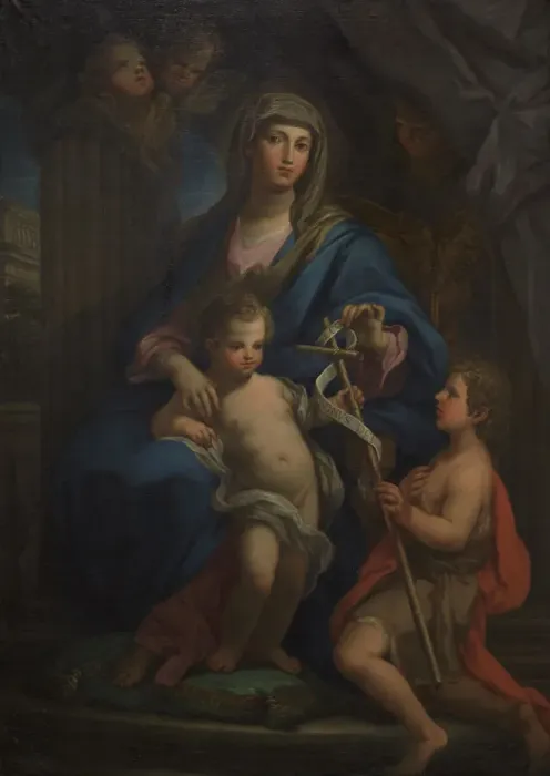 Framed Print : Madonna and Child with the young St John the Baptist Framed Print : Madonna and Child with the young St John the Baptist