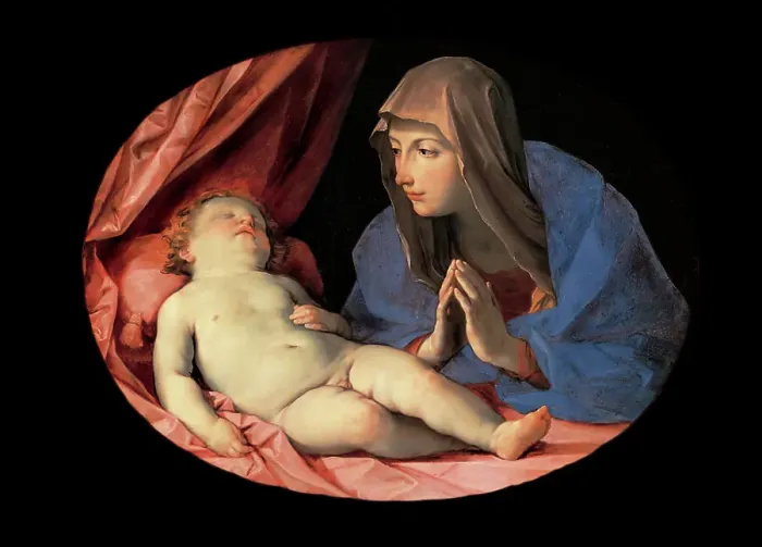 Framed Print : Madonna and Sleeping Child Framed Print : Madonna and Sleeping Child