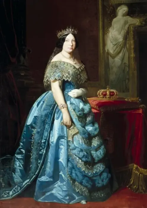 Framed Print : MADRAZO, Federico (1815-1894). Isabella II. ca Framed Print : MADRAZO, Federico (1815-1894). Isabella II. ca