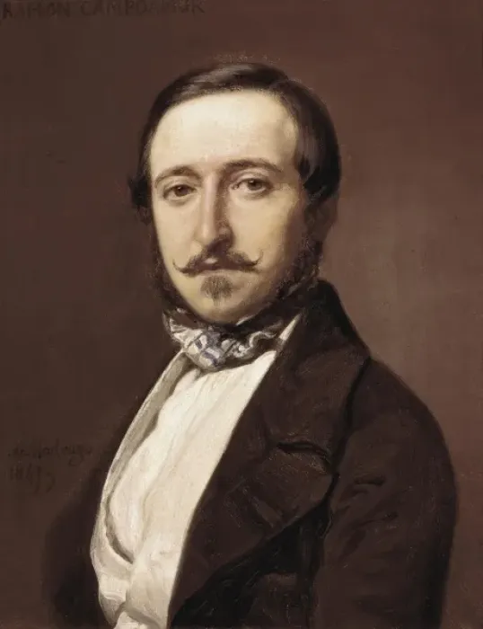 Framed Print : MADRAZO, Federico (1815-1894). Portrait of Ramon Framed Print : MADRAZO, Federico (1815-1894). Portrait of Ramon