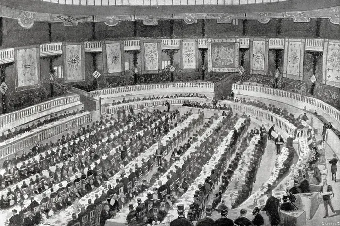 Framed Print : Madrid. Banquet of the political party Union Conservadora Framed Print : Madrid. Banquet of the political party Union Conservadora