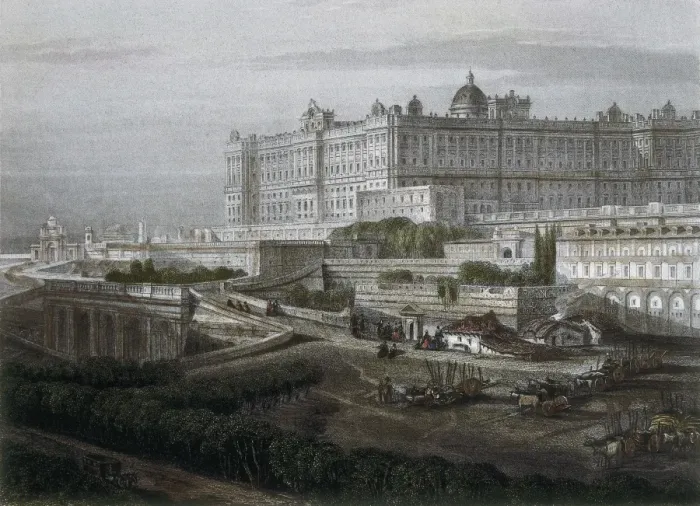 Framed Print : Madrid. Palacio de Oriente (Easter Palace) in Framed Print : Madrid. Palacio de Oriente (Easter Palace) in