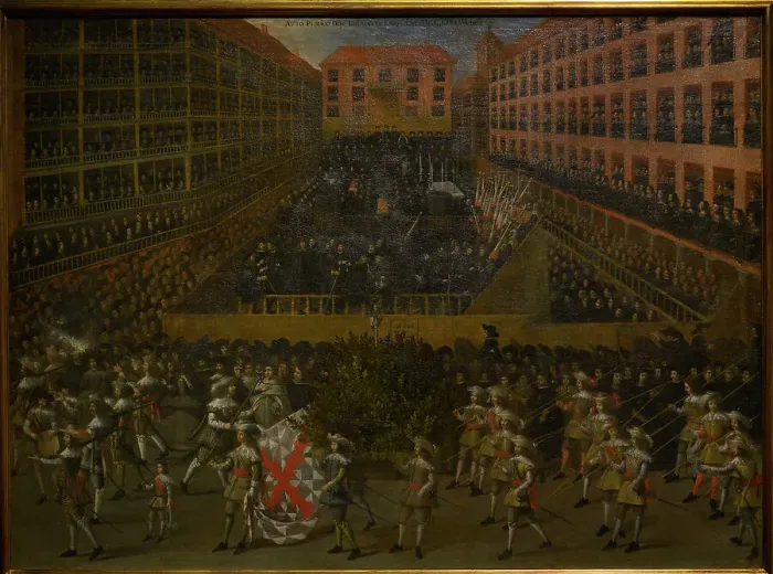 Framed Print : Madrid School. Auto-da-fe, 1656. Toledo, Spain Framed Print : Madrid School. Auto-da-fe, 1656. Toledo, Spain