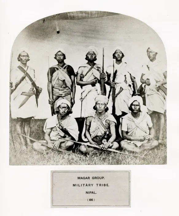 Framed Print : Magar Group, military tribe, Nepal Framed Print : Magar Group, military tribe, Nepal
