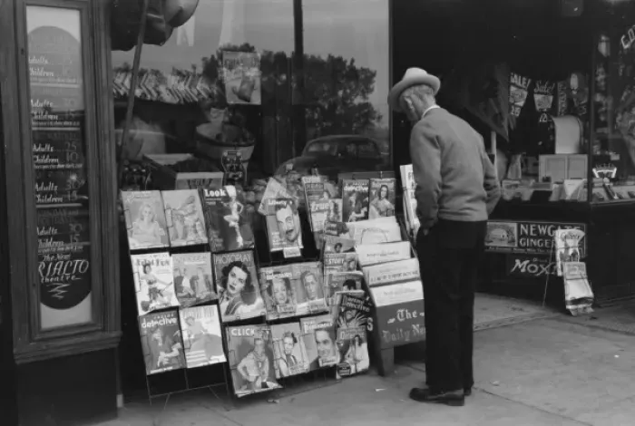 Framed Print : Magazine stand, Windsor Locks, Connecticut Framed Print : Magazine stand, Windsor Locks, Connecticut