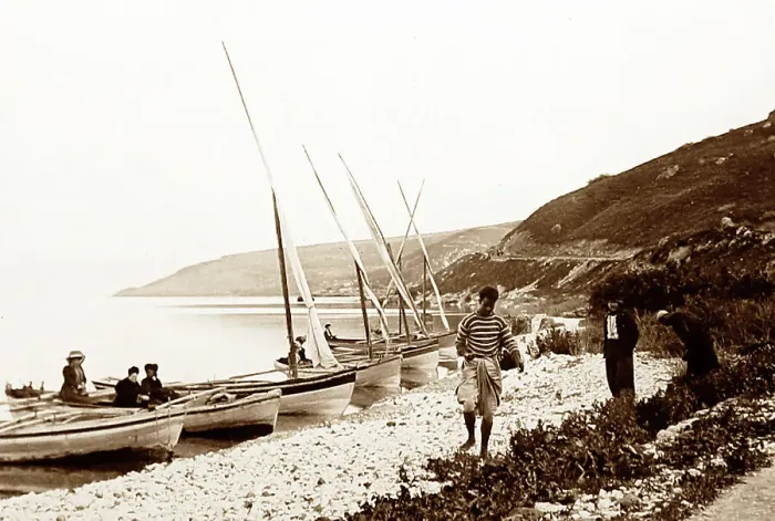 Framed Print : Magdala, Sea of Galilee, Israel, early 1900s Framed Print : Magdala, Sea of Galilee, Israel, early 1900s