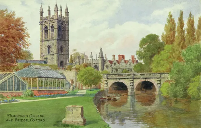 Framed Print : Magdalen College and Bridge, Oxford, Oxfordshire Framed Print : Magdalen College and Bridge, Oxford, Oxfordshire