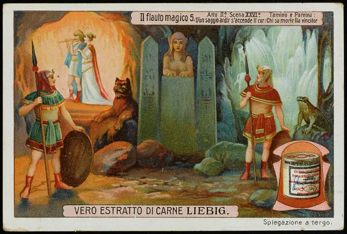 Framed Print : Magic Flute Liebig Music Opera Mozart Die Zauberflote Framed Print : Magic Flute Liebig Music Opera Mozart Die Zauberflote