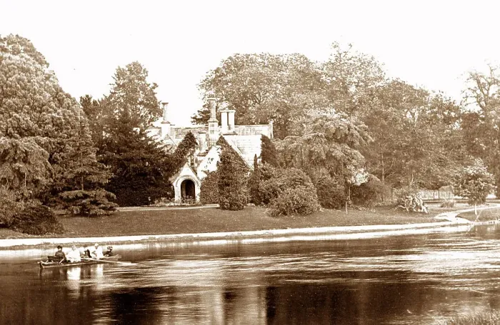 Framed Print : Magna Carta Island River Thames Victorian period Framed Print : Magna Carta Island River Thames Victorian period