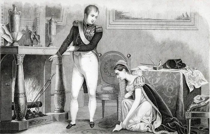 Framed Print : Magnanimity of Napoleon towards Princess of Hatzfeld Framed Print : Magnanimity of Napoleon towards Princess of Hatzfeld