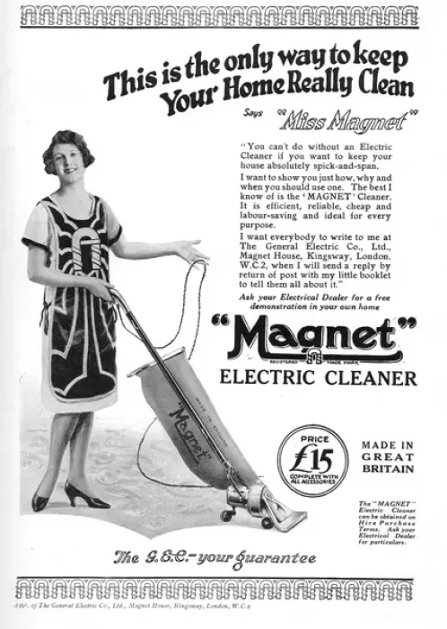 Framed Print : Magnet Electric Cleaner Advert, 1927 Framed Print : Magnet Electric Cleaner Advert, 1927
