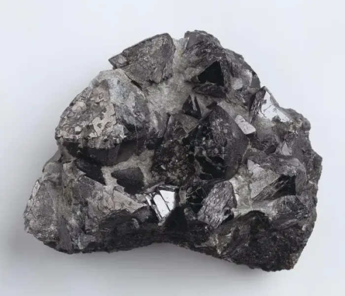 Framed Print : Magnetite (iron oxide) specimen from Piedmont, Italy Framed Print : Magnetite (iron oxide) specimen from Piedmont, Italy