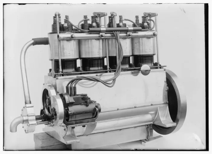 Framed Print : Magneto side of the Wright four-cylinder motor used in 1911 Framed Print : Magneto side of the Wright four-cylinder motor used in 1911