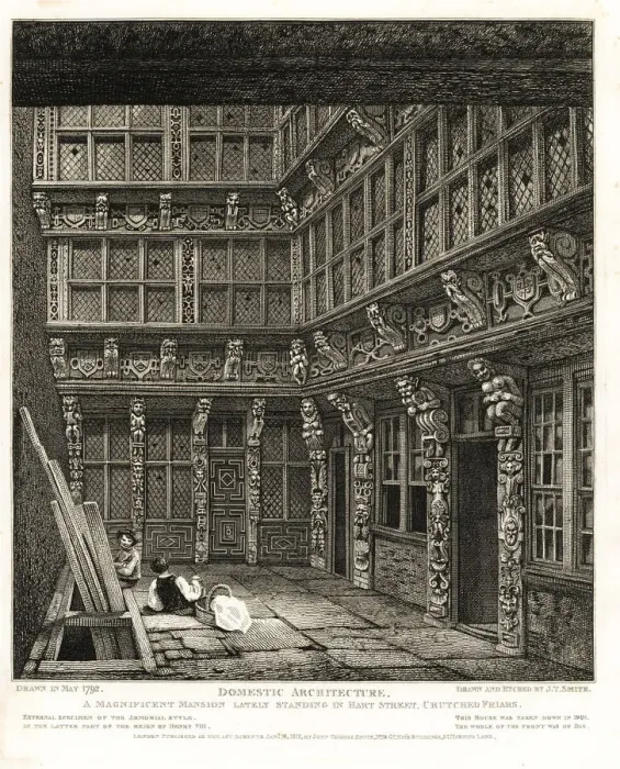 Framed Print : A magnificent Tudor mansion standing on Hart Framed Print : A magnificent Tudor mansion standing on Hart