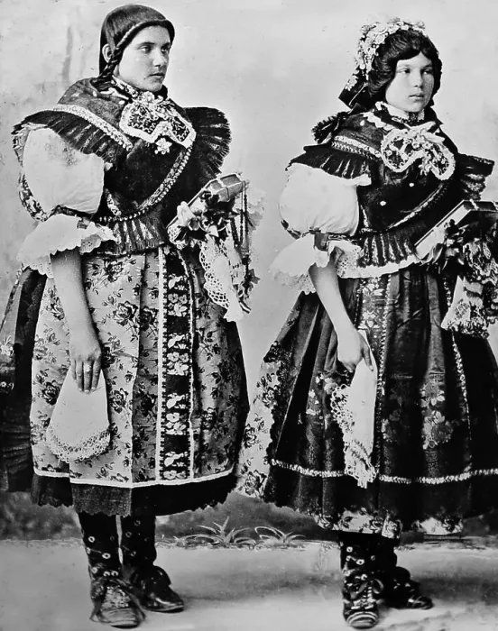 Framed Print : Magyr girls, Budapest, Hungary, Victorian period Framed Print : Magyr girls, Budapest, Hungary, Victorian period