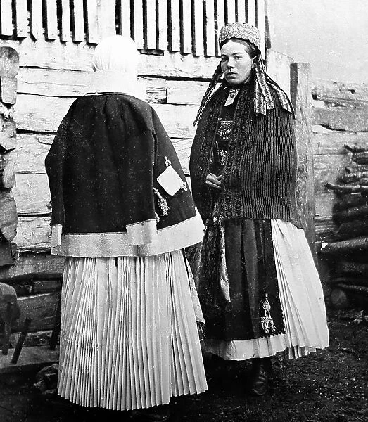 Magyr women, Budapest, Hungary, Victorian period
