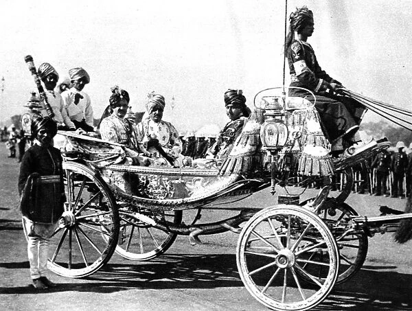 The Maharajah Jam Saheb of Nawanager, before going to the front
